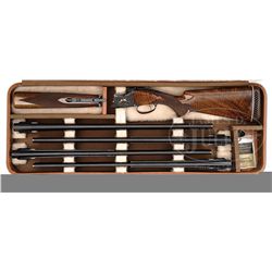 *BROWNING MIDAS GRADE FOUR BARREL SKEET SET WITH CASE.