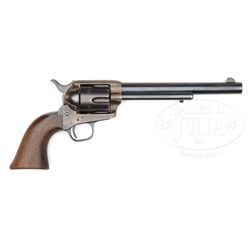 SCARCE AINSWORTH INSPECTED COLT CAVALRY SINGLE ACTION ARMY REVOLVER WITH NUMBERED EJECTOR HOUSING.