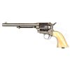 Image 2 : SCARCE NICKEL PLATED COLT CAVALRY SINGLE ACTION ARMY REVOLVER.