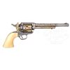Image 7 : FINE AND IMPORTANT CUNO A. HELFRICHT ENGRAVED COLT SINGLE ACTION REVOLVER, SILVER- AND GOLD-PLATED W