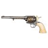 Image 8 : FINE AND IMPORTANT CUNO A. HELFRICHT ENGRAVED COLT SINGLE ACTION REVOLVER, SILVER- AND GOLD-PLATED W