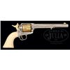 Image 1 : RECENTLY DISCOVERED EXTREMELY RARE ENGRAVED NICKEL & GOLD COLT SINGLE ACTION ARMY REVOLVER.