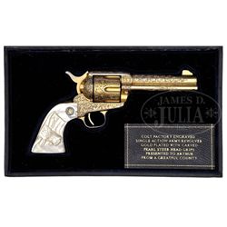 *ULTRA RARE & SPECTACULAR PRESENTATION GLAHN ENGRAVED GOLD PLATED SINGLE ACTION ARMY REVOLVER.