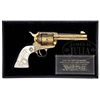 Image 1 : *ULTRA RARE & SPECTACULAR PRESENTATION GLAHN ENGRAVED GOLD PLATED SINGLE ACTION ARMY REVOLVER.