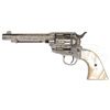 Image 2 : FINE ANTIQUE ENGRAVED COLT SINGLE ACTION ARMY REVOLVER.