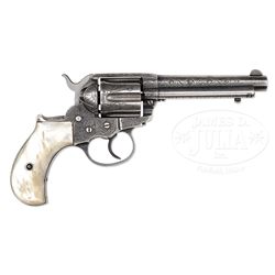 RARE FACTORY ENGRAVED COLT THUNDERER DA REVOLVER.