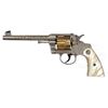Image 2 : *VERY RARE ENGRAVED EARLY COLT OFFICER'S MODEL FLAT TOP TARGET DA REVOLVER.