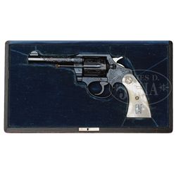 *VERY RARE CASED AND ENGRAVED COLT POLICE POSITIVE DA REVOLVER.