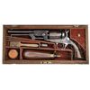 Image 1 : EXTRAORDINARILY RARE EARLY CASED COLT HARTFORD-LONDON 3RD MODEL DRAGOON PERCUSSION REVOLVER.