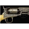 Image 6 : RARE CASED ENGRAVED & INSCRIBED COLT MODEL 1851 NAVY PERCUSSION REVOLVER.