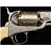 Image 4 : TWO CUSTOM ENGRAVED COLT MODEL 1851 NAVY PERCUSSION REVOLVERS.
