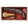 Image 1 : EXTRAORDINARILY RARE CASED ENGRAVED COLT 2ND DRAGOON PERCUSSION REVOLVER.
