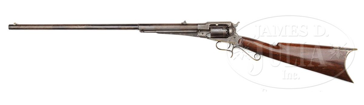 VERY RARE, VERY EARLY CASED REMINGTON REVOLVING RIFLE WITH EXTRA ...