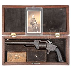 CASED L.D. NIMSCHKE ENGRAVED CIVIL WAR PRESENTATION #2 SMITH & WESSON ARMY REVOLVER.
