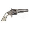 Image 3 : FACTORY ENGRAVED SMITH & WESSON GUTTA-PERCHA CASED MODEL #1, SECOND ISSUE REVOLVER WITH PEARL GRIPS.