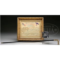 CONFEDERATE REUNION GROUPING OF MAJOR EUGENE C. GORDON, BROTHER OF CONFEDERATE GENERAL JOHN B. GORDO