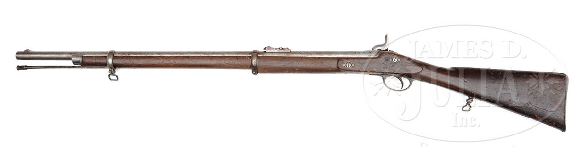 RARE CONFEDERATE JS/ANCHOR M-1856 IRON MOUNTED ENFIELD RIFLE.
