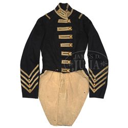 ANTEBELLUM MILITIA UNIFORM COAT POSSIBLY OF CLAUDIUS BAKER DENSON, FOUNDER OF THE FRANKLIN MILITARY 