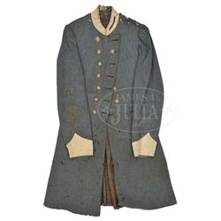 CONFEDERATE REGULATION DOUBLE BREASTED OFFICER'S FROCK COAT OF CLAUDIUS DENSON, SECOND REGIMENT CS E