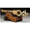 Image 3 : RARE BRONZE 1" BREECH LOADING BLACK POWDER SIGNAL CANNON.