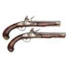 Image 1 : MATCHED PAIR FLINTLOCK KENTUCKY PISTOLS OF POSSIBLE HISTORICAL VALUE BELIEVED TO BE BY J.J. HENRY OF