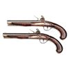 Image 2 : MATCHED PAIR FLINTLOCK KENTUCKY PISTOLS OF POSSIBLE HISTORICAL VALUE BELIEVED TO BE BY J.J. HENRY OF