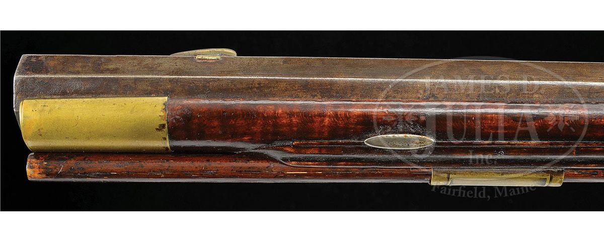 EXCEPTIONAL RELIEF CARVED GOLDEN AGE ADAM ERNST YORK COUNTY KENTUCKY RIFLE.