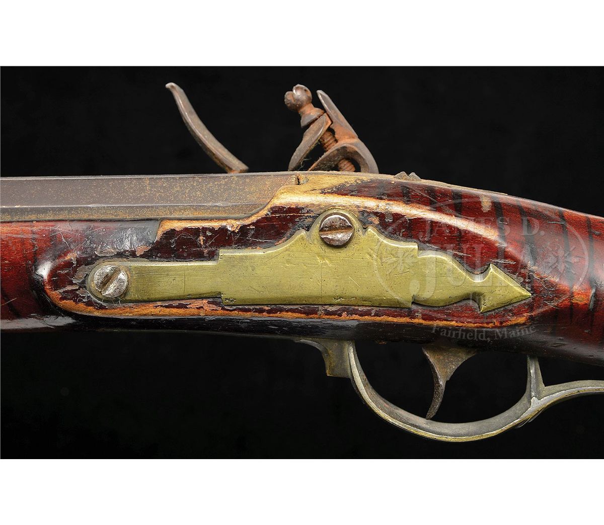 ATTIC CONDITION HAND STRIPED JOHN MOLL JUNIOR ALLENTOWN, LEHIGH COUNTY ...