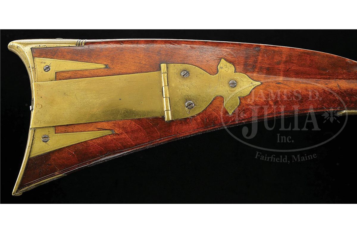 KUTZTOWN “PENNSYLVANIA DUTCH” CARVED PETER ANSTAT RIFLE.