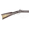 Image 8 : OUTSTANDING JACOB KUNZ FLINTLOCK HALF STOCK RIFLE.