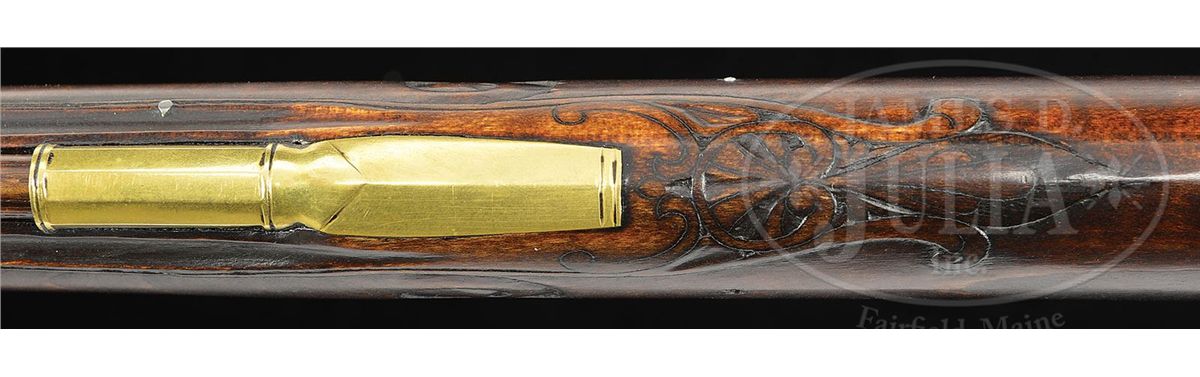 RARE CONTEMPORARY PRE-REVOLUTIONARY WAR LONG RIFLE BY MASTER GUNSMITH ...