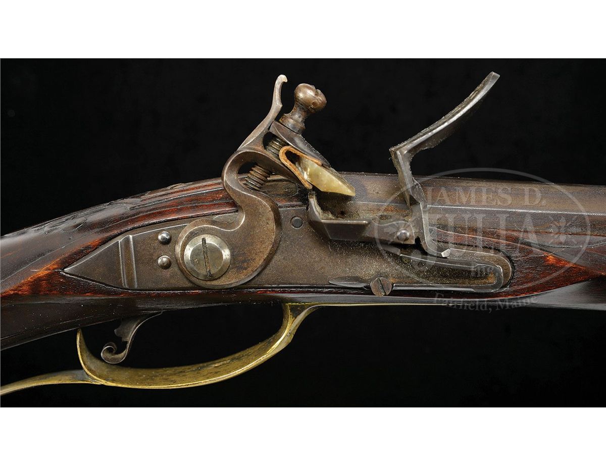 RARE CONTEMPORARY PRE-REVOLUTIONARY WAR LONG RIFLE BY MASTER GUNSMITH ...