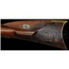 Image 3 : INCISED CARVED FLINTLOCK KENTUCKY RIFLE SIGNED "JW".