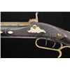 Image 3 : HIGHLY INLAID PERCUSSION OHIO KENTUCKY RIFLE ATTRIBUTED TO HARVEY GILMORE.