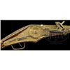 Image 3 : REMARKABLE PAIR OF WHEEL LOCK PISTOLS IN THE 16th CENTURY SAXON STYLE WITH GILT BRONZE LOCKS, MOUNTS