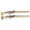 Image 1 : EXTREMELY ATTRACTIVE IVORY VENEERED WHEEL LOCK HOLSTER PISTOLS, 17th CENTURY AND LATER.