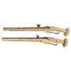 Image 2 : EXTREMELY ATTRACTIVE IVORY VENEERED WHEEL LOCK HOLSTER PISTOLS, 17th CENTURY AND LATER.