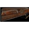 Image 3 : VERY INTERESTING RAISED CARVED GERMAN FLINTLOCK JAEGER RIFLE, CIRCA 1740.