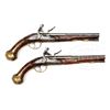 Image 1 : ATTRACTIVE PAIR OF NORTHERN ITALIAN FLINTLOCK PISTOLS BY F.B. BARREL SIGNED LAZARIN (LAZARO LAZARINO
