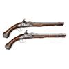 Image 1 : PAIR OF CONTINENTAL FLINTLOCK HOLSTER PISTOLS, CIRCA 1730.