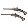 Image 2 : RARE PAIR OF FLINTLOCK TURNOFF BREECH LOADING PISTOLS BY JACQUES LESCOUVE, PARIS, CIRCA 1681.