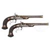 Image 8 : GOOD CASED SET OF PERCUSSION DUELING PISTOLS BY NICHOLAS NOEL BOUTET OF VERSAILLES, CIRCA 1810.