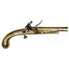 Image 1 : BRASS SCOTTISH ALL METAL FLINT PISTOL SIGNED T. MURDOCH.