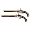 Image 2 : PAIR OF ENGLISH SILVER MOUNTED OFFICERS PISTOLS.