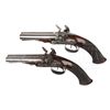 Image 2 : GOOD PAIR OF DOUBLE BARRELED ENGLISH FLINTLOCK COACH PISTOLS BY JAMES WILKINSON, LONDON, CIRCA 1810.