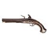 Image 2 : ENGLISH SILVER MOUNTED FLINTLOCK PISTOL WITH BARREL SIGNED BUMFORD (JOHN BUMFORD 1742-1775) LONDON C