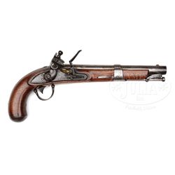 J.J. HENRY 1826 U.S. TYPE FLINTLOCK PISTOL.