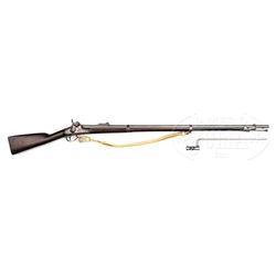RARE SPRINGFIELD MODEL 1851 CADET MUSKET RIFLED AND SIGHTED.