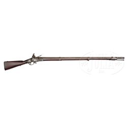 AMERICAN STOCKED MUSKET WITH SURCHARGE FRENCH LOCK.