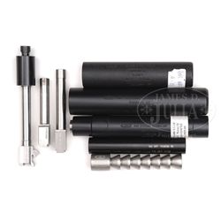 **LOT OF 5 SUPPRESSORS FOUR AWC ONE R&R ENTP AND THREE PISTOL BARRELS(FULLY TRANSFERABLE).